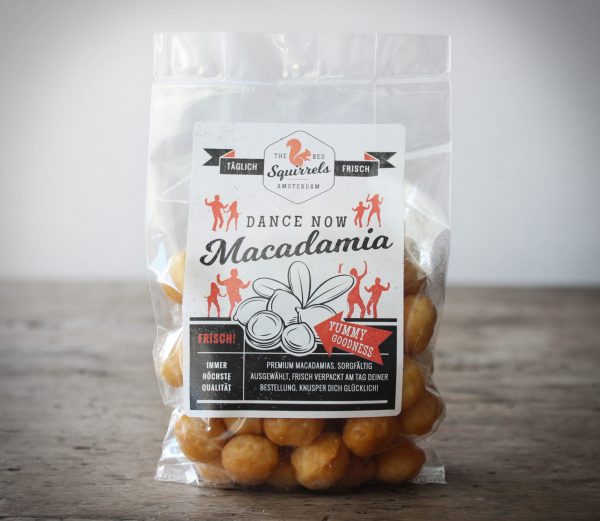 täglich frisch geröstete Macadamia Nüsse gesalzen, ungesalzen, ungeröstet