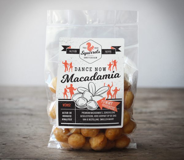 Vers gebrande Macadamia noten