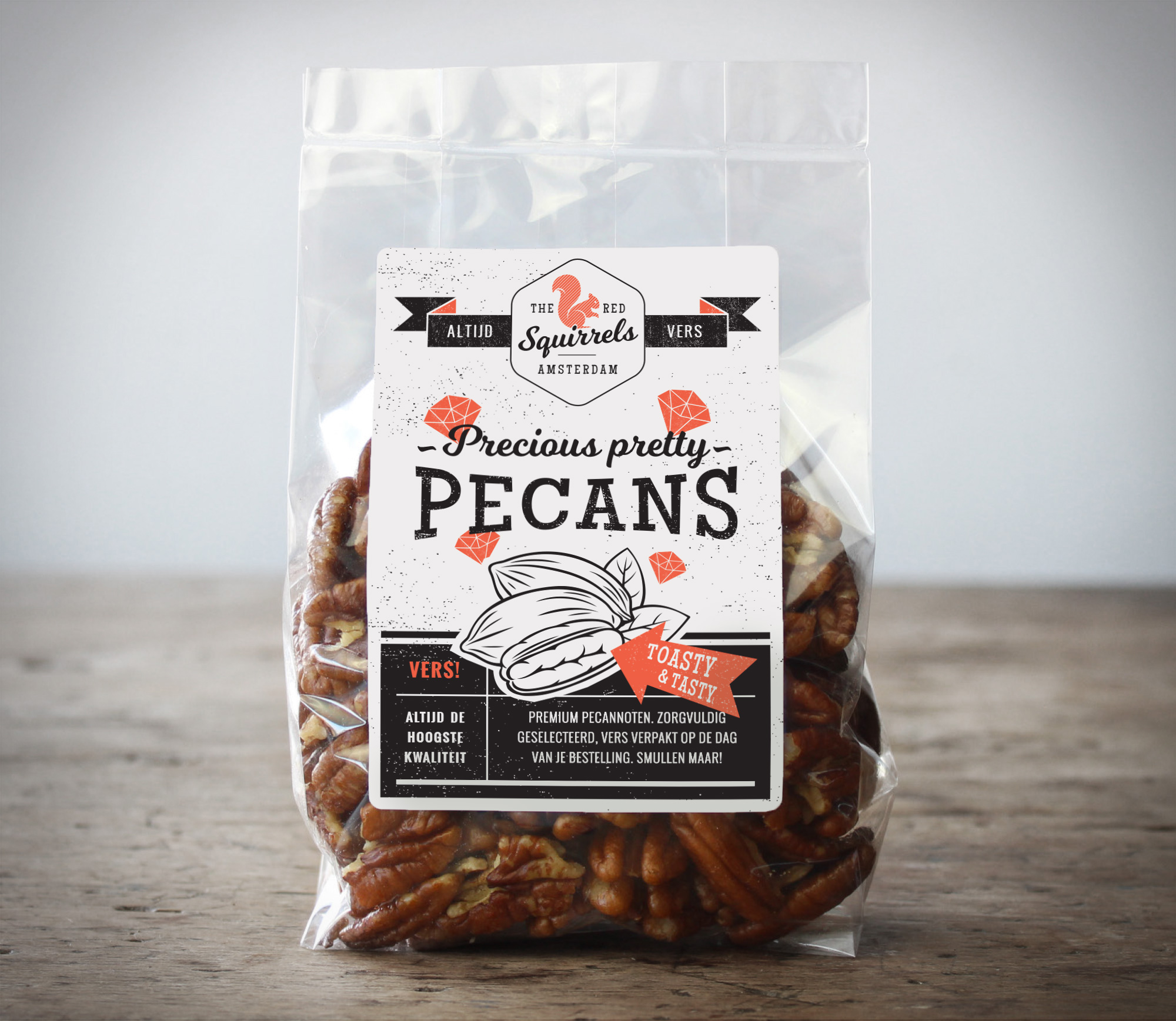 PRECIOUS PECANNOOT Gebrand, gezouten 500 g